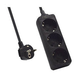 Regleta de tres enchufes sin interruptor de encendido Ewent EW395 3680W