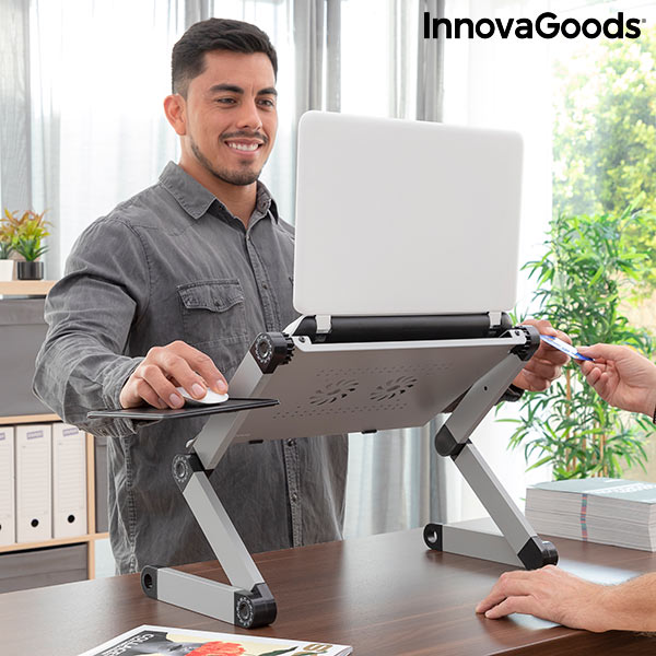 Mesa para portátil ajustable multiposición Omnible InnovaGoods