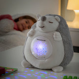 Peluche de erizo con ruido blanco y proyector de luz nocturna Spikey