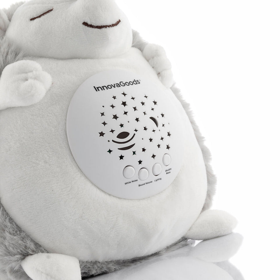 Peluche de erizo con ruido blanco y proyector de luz nocturna Spikey