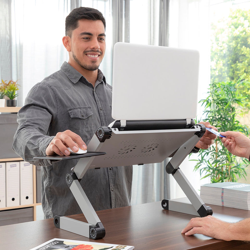 Mesa para portátil ajustable multiposición Omnible InnovaGoods